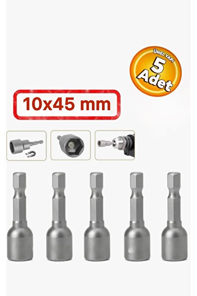 SARA S825 Manyetik Somun Cıvata Sıkma Sökme Adaptörü 10 mm Mıknatıslı 10x45 m...