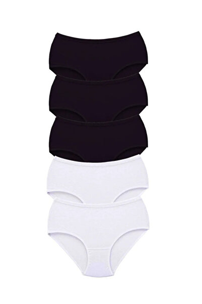 DYZSTAR 5 Pieces Women's High Waist Bato Thick Rubber Panties S5