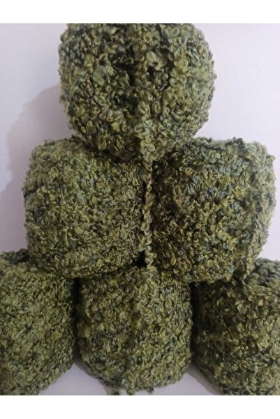 İPEK YÜN İPLİK DÜNYASI Buklet Fir gros pentru tricotat (Nuanțe de verde) 100gr