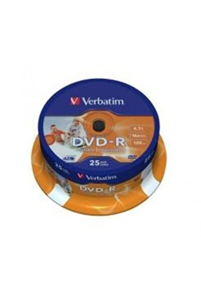 Verbatim DVD-R [ 4.7GB, 16x, spindle, argintiu mat, 25 bucati ]