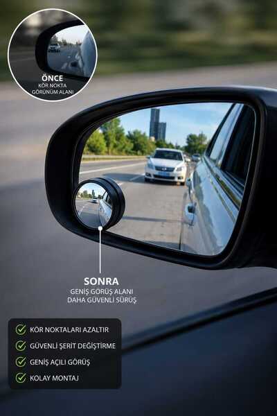 Kinlee Araç Kör Nokta Aynası Geniş Açılı Dikiz Aynası Aparatı 2’li