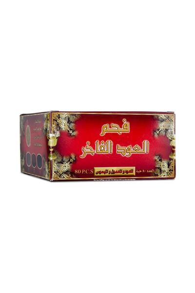 Sedr Al-Khaleej Perfumes فحم العود الفاخر من سدر الخليج - 80قطعة