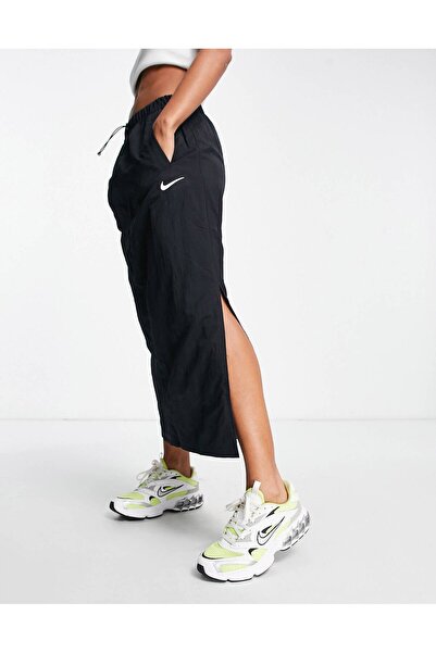 Nike Sportswear Essential Women's High-Waisted Woven Skirt Yüksek Belli Siyah...