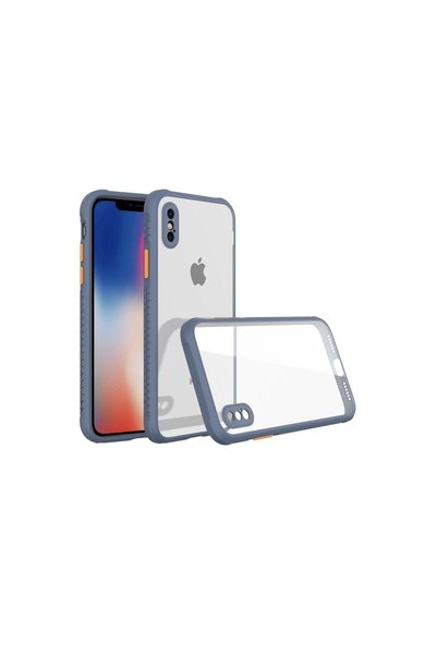 OEM Apple iPhone XS Max Case Miami Transparent Silicone - Gray