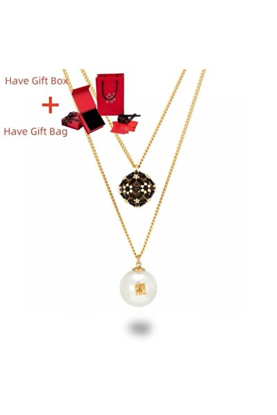 FA.accessories قلادة نسائية بطبقتين بتصميم لولبي أنيق /لايوجد استبدال ولا است...