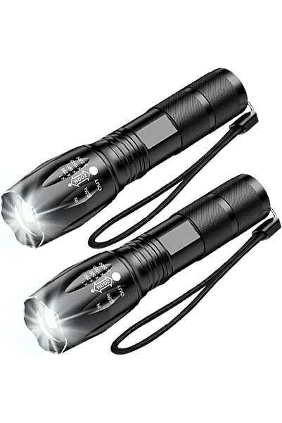 FLYPRO مصباح يدوي LED مكون من قطعتين، كشاف فائق السطوع، 5 أوضاع قابلة للتعديل...