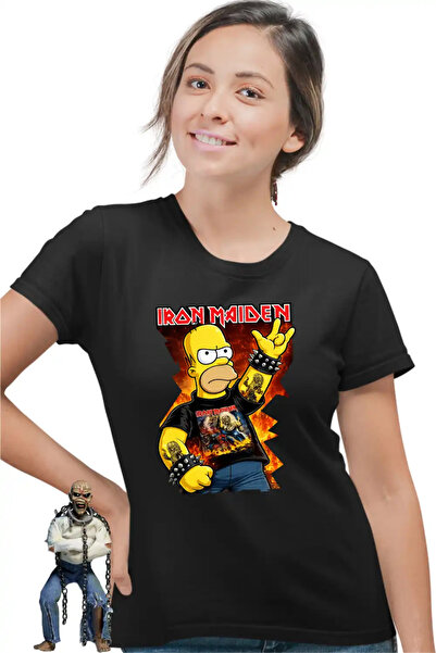 OEM Iron Maiden Homer The Simpsons Women's T-Shirt