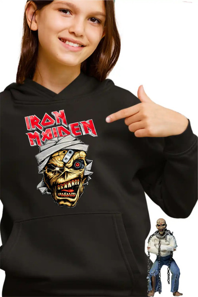 OEM Iron Maiden Mummy Heavy Metal Kids Girls Sweatshirt