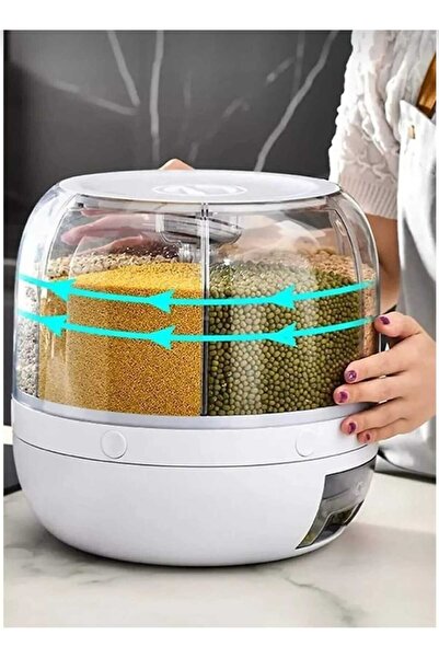 SevgiliAtolyemm Organizator rotativ la 360 de grade pentru alimente uscate, c...
