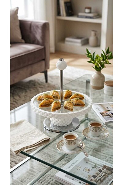 Generic Luxury Style Dessert Fruit Tray with Elevated Stand Modern Design Dec...