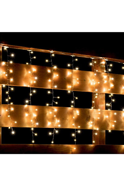 Somogyi Perdea de lumini cu LED cluster, alb cald, 8 programe