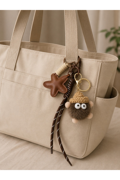 ELOVE Cute Plush Bag Charm/Keychain for Women