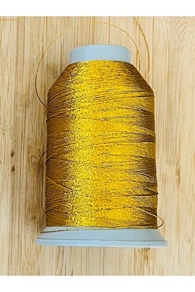 Öztürk Tuhafiye Kaplan Oya and Lace Thread Embroidery Simi 50 Gr Gold.