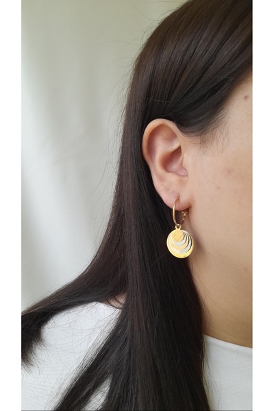 Nenya ÇELİK GOLD SALLANTILI KÜPE