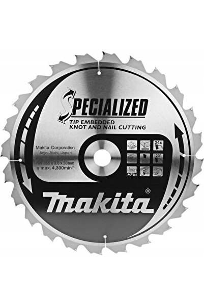 Makita Panza ferastrau circular, 355 x 30 mm, 40 dinti, pentru lemn