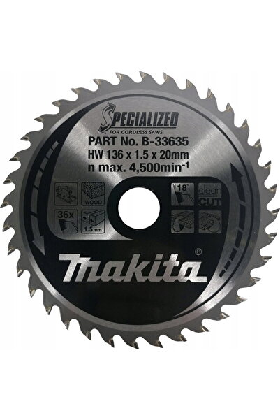 Makita LamДѓ de ferДѓstrДѓu circular, Specialized TCT, 136 x 20 mm, 36 dinИ›i