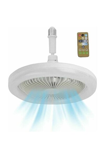 Trendily Ventilator de priză Enforose, 30 W, cu bec LED reglabil, telecomandă...