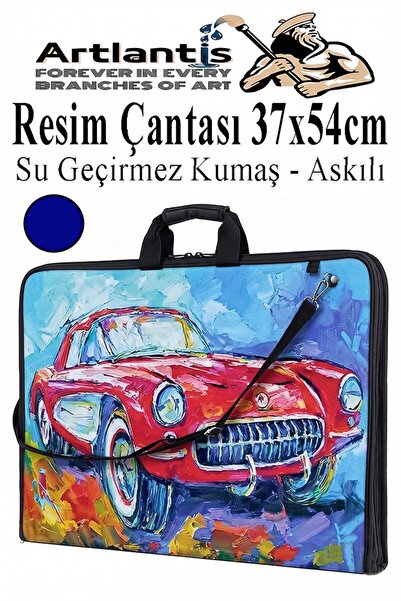 Artlantis Resim Çantası Desenli Kumaş 37x54 cm 1 Adet Teknik Resim Dosya Çant...