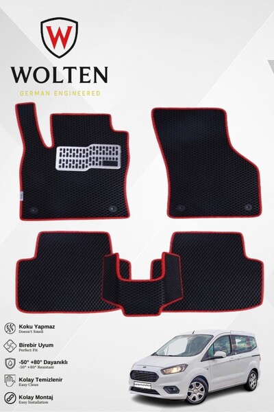 w wolten german engineered COURIER-FORD-(2013-2023) İÇİN EVA İÇ PASPAS TAKIMI...