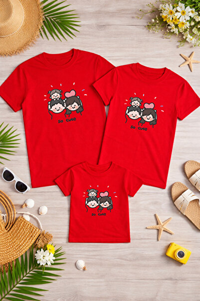 LORVEX Tricou supradimensionat pentru familie, mamă, tată, copil, 100% bumbac...