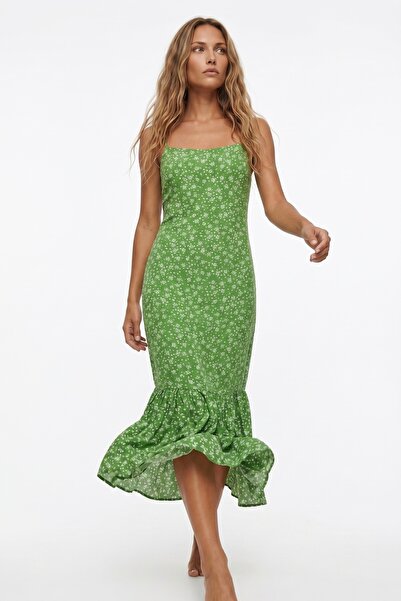 Noi Belis Rochie țesută florală în linie A, mărime maxi SS26EL0035