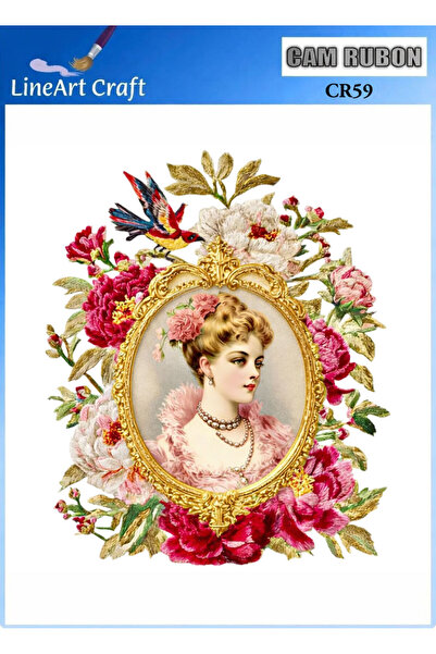 LİNEART طباعة نقل حراري على الزجاج رقم: CR59-20x20cm