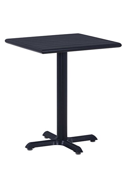 vidaxl Garden table, black, 60 x 60 x 75 cm