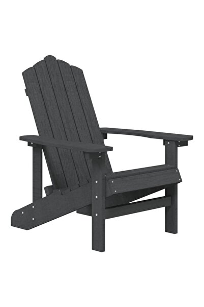 vidaxl Scaun de grădină Adirondack, antracit, HDPE