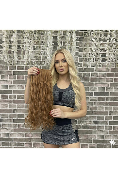 Marpessa Fiber Sentetik Dalgalı Yarımay Çıt Çıt Postiş Saç – Isıya Dayanıklı ...