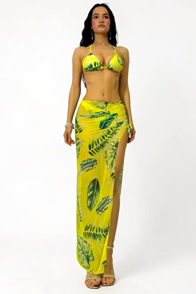 FashionForYou YARINA three-piece beach set, skirt with adjustable drawstring,...