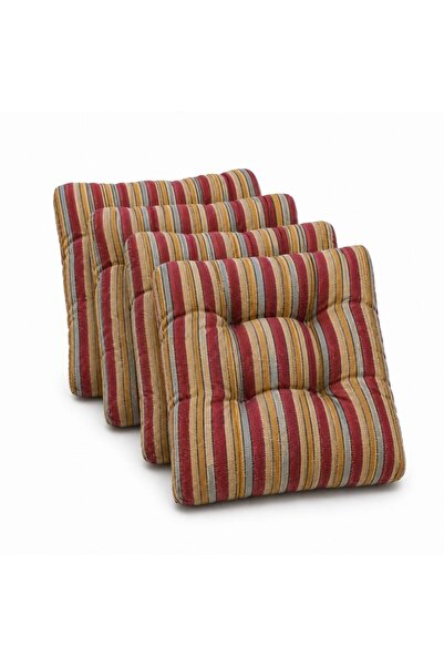 Lenjerii Deosebite Set of 4 chair or floor cushions, 40x40x7 cm, multicolor