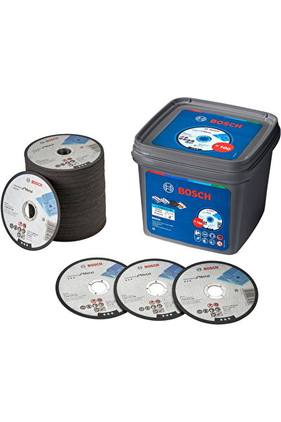 Bosch Disc de tăiere pentru scule electrice, Standard pentru metal, 125mm, 10...