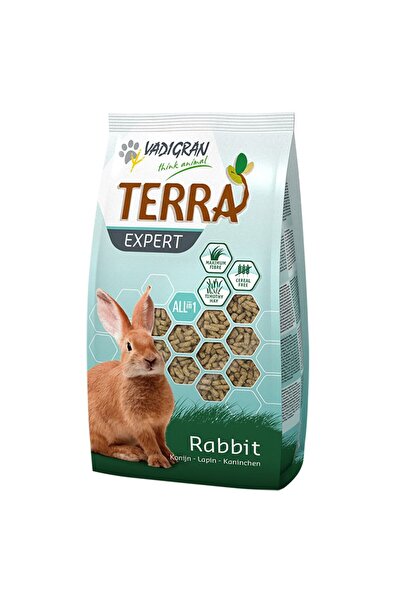 VADIGRAN Terra Expert Timothy Rabbit Πλήρης Τροφή με Ξηρό Χόρτο για Κουνέλια 2kg