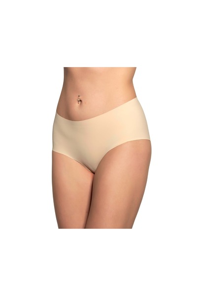 Wogi Wg-213 Women's Laser Cut Seamless Non-Curling Slip Panties - No Trace