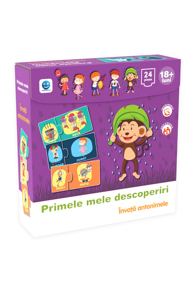Smile Games My First Discoveries Puzzle, Smile Games, Learn Antonyms, 24 pieces