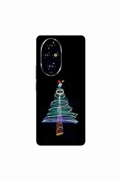 OEM Husa compatibila cu Honor 200 Pro Silicon Gel Tpu Model Craciun Brad Neon
