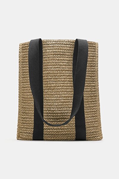 Pull & Bear Örgü tote çanta