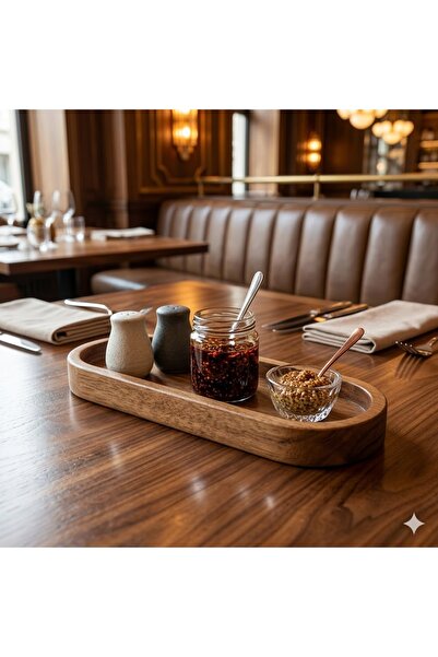 Generic Wooden Oval Tray