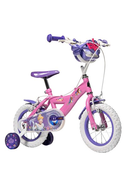 Disney Bicicleta cu roti ajutatoare, Huffy, Princess, 12 inch, Roz