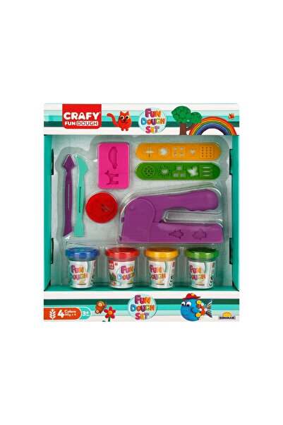 CRAFY Set de joaca cu 11 piese de design cu plastilina, Crafy, 200 g