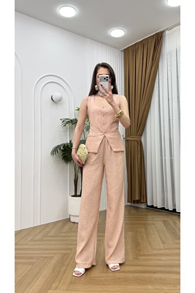 R-Style Linen Vest Set