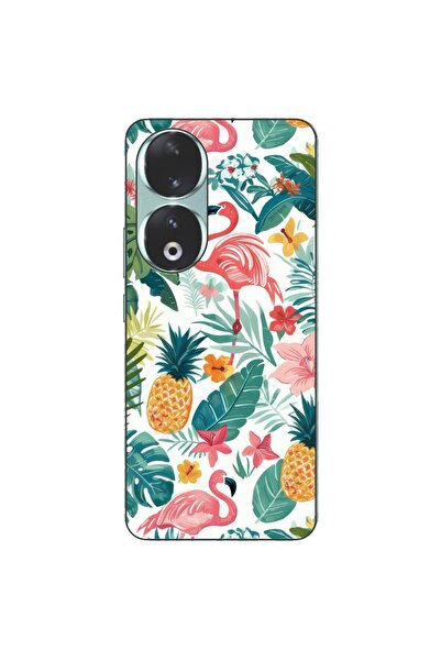 OEM Husa compatibila cu Honor 90 5G Silicon Gel Tpu Model Tropical Pattern