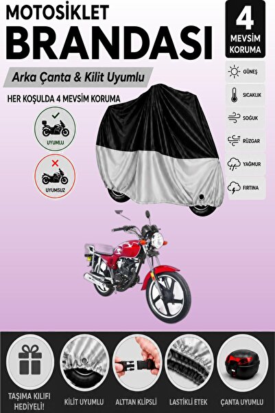 Cemku Double Black Top - Gray Bottom, Rear Bag Compatible Yuki Yk 100-2A Apol...