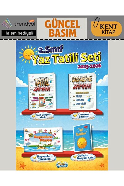Mavi Deniz Yayınları Mavi Deniz 2. Sınıf Etkinlikli Tatil Kitabı Yeni Nesil S...
