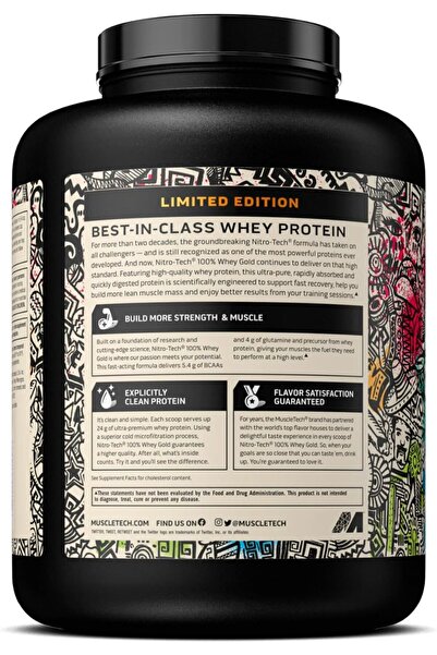 MUSCLETECH Nitro-Tech 100% Whey Gold Whey Protein Powder, (Churros Flavor, 2320 gm, 5 Lb)