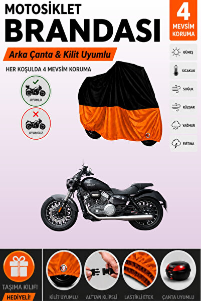 Cemku Double Black Top - Orange Bottom, Rear Bag Compatible Yuki Benda Rock 2...