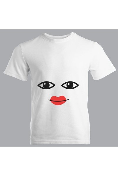Çılgıntrend Tricouri amuzante cu expresii faciale digitale pentru cupluri - Set de tricouri unisex pentru îndrăgostiți