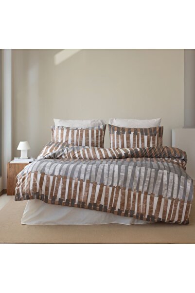 Bahar Tekstil Lenjerie de pat bumbac 100% ranforce cu anemone, Bahar Home, Aster