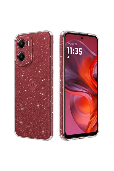 DAMUR Glitter Spark Case for Motorola Moto G05 | Moto E15, Flexible Silicone,...