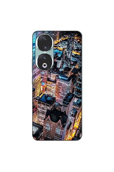 OEM Θήκη συμβατή με Honor 90 5G Σιλικόνης Gel TPU Μοντέλο Νυχτερινή Πόλη